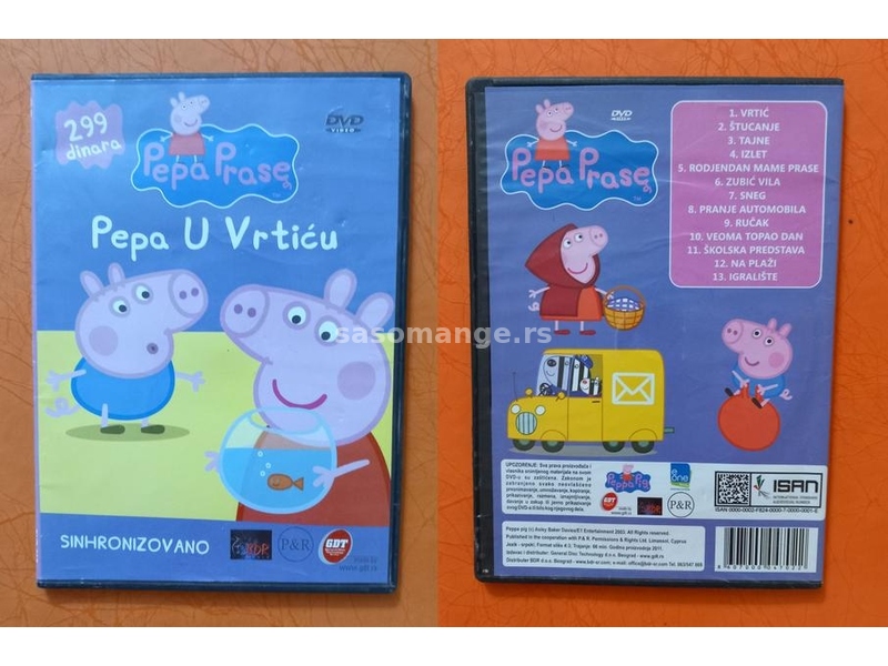 Pepa Prase dvd RAZNI crtani film