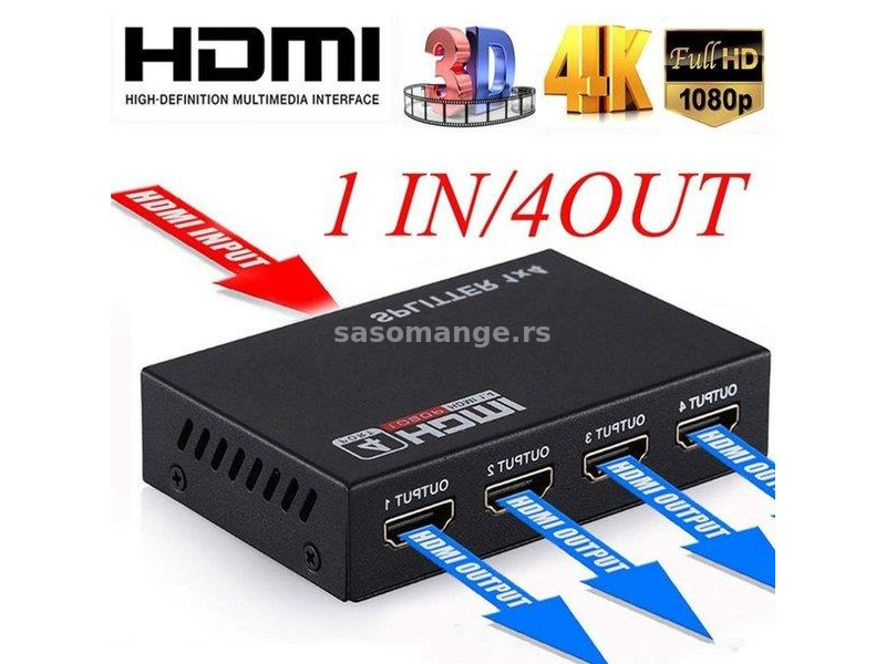 HDMI razdelnik za 4 izlaza Hdmi spliter