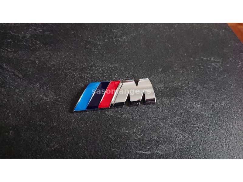 NOVO BMW M oznaka 82x30mm hrom i mat