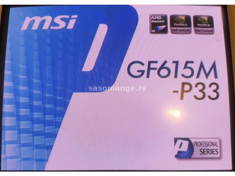 Msi GF 615M- P33 ploca am3 + Athlon II + kuler + ram ddr3 + kablovi + graficka int.