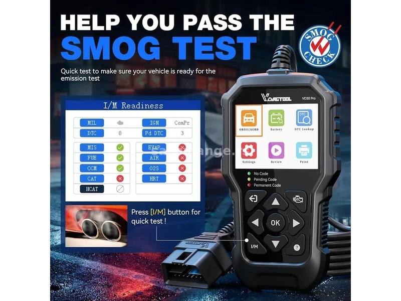 NOVO - VDIAGTOOL VD30 Pro OBD2 Dijagnostika