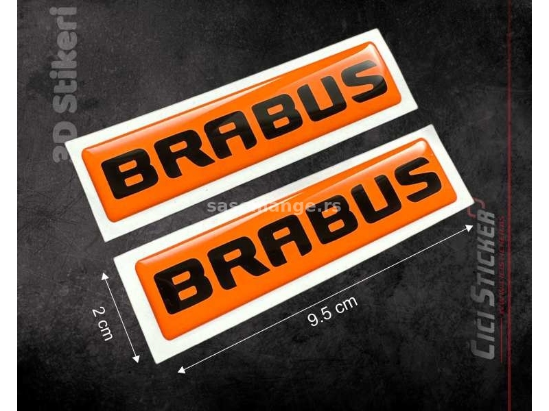 3D stikeri BRABUS - Mercedes brabus stikeri - Stikeri za automobile - 2226