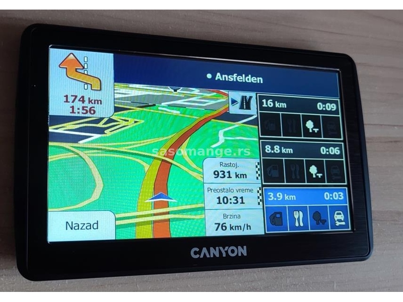 Profi GPS CANYON Prestigio 7" 8gb 256mb RAM mape u ceni 120e