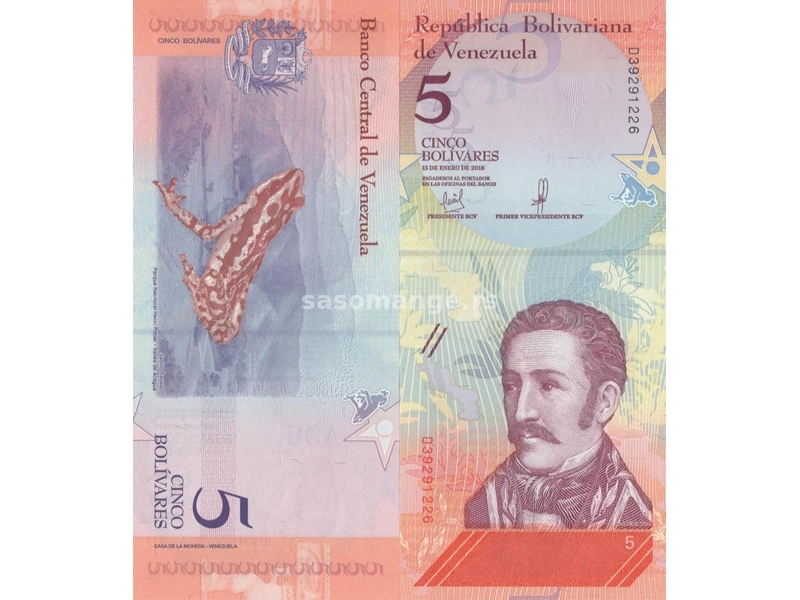 VENEZUELA Venecuela set 8 novčanica 2018 UNC