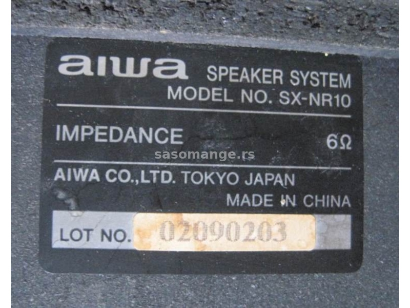 Aiwa SX-NR10 i drugi zvučnici, ELTA, JVC, Sony, od