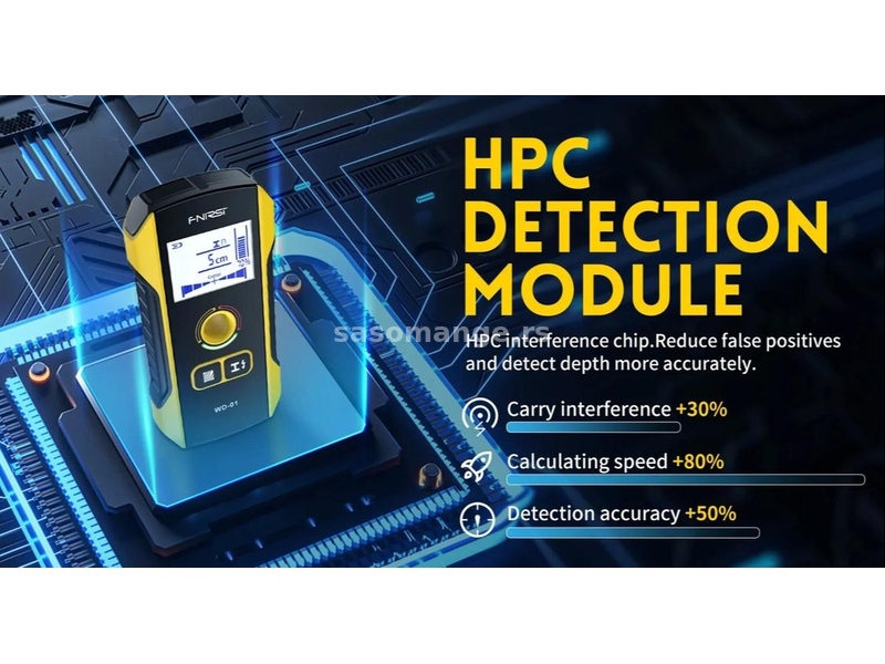 FNIRSI WD-01 Detekror Metala i Strujnih Vodova 3X1