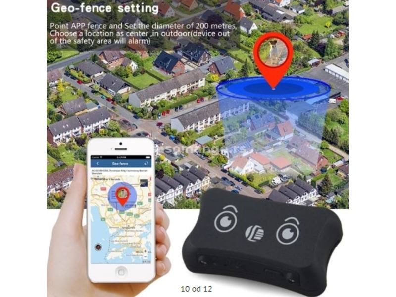 TK200 GPS Lokator Tracker realnom vremenu pas ogrlic