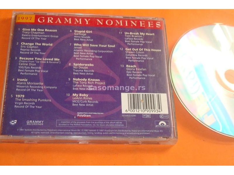 Grammy nominees 1997