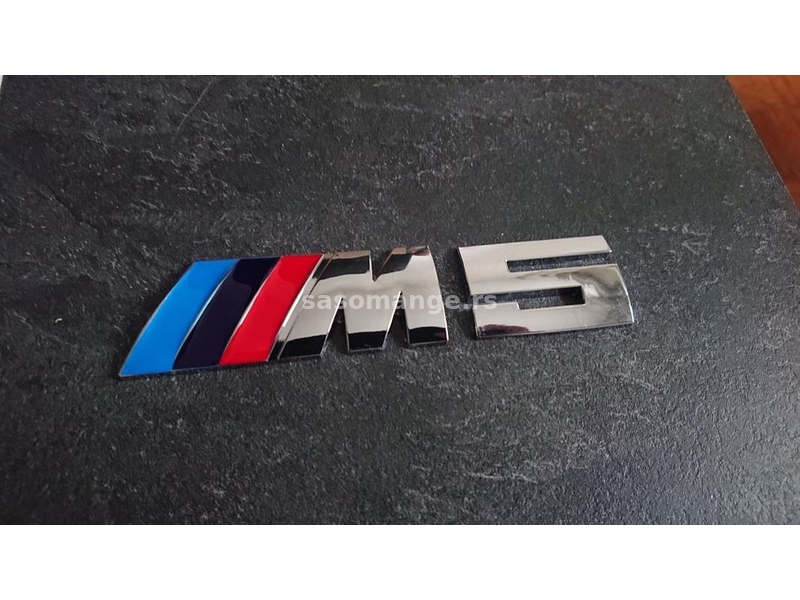NOVO BMW M5 metalna oznaka 30mm visine