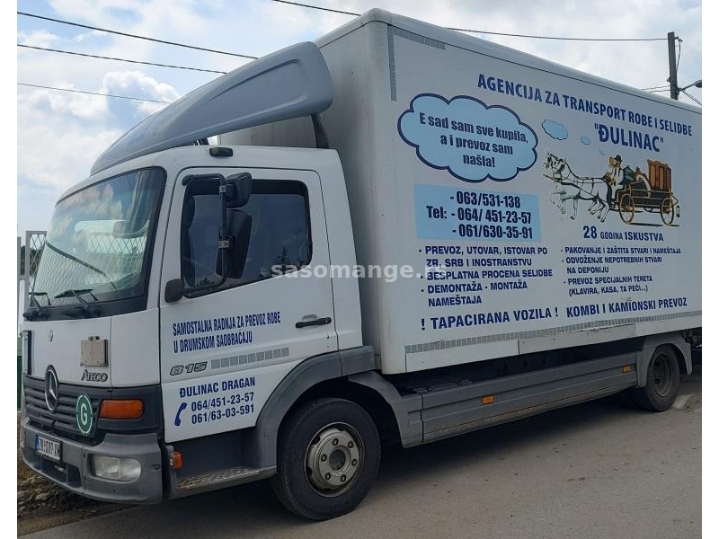 Kamionski i kombi prevoz robe i selidbe Djulinac