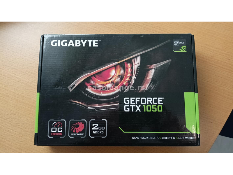 Gigabyte GTX1050 OC-Windforce-kao nova