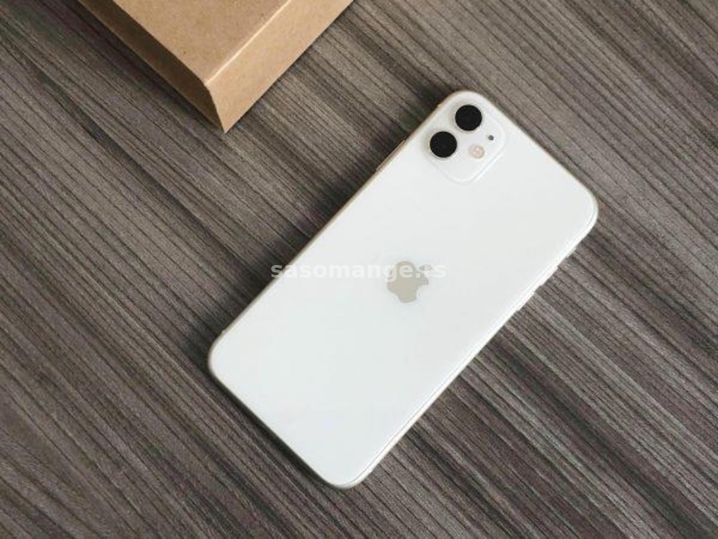 iPhone 11 64GB White Sim Free NOVO! 100% Baterija