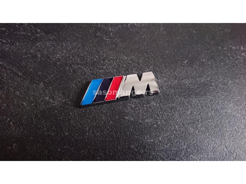 NOVO BMW M oznaka 45x15mm hrom i mat