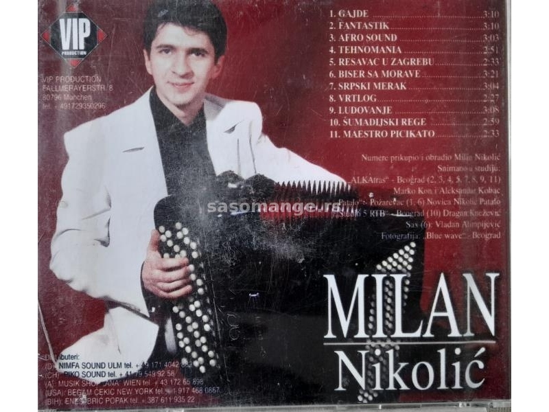 cd Milan Nikolić Instrumental