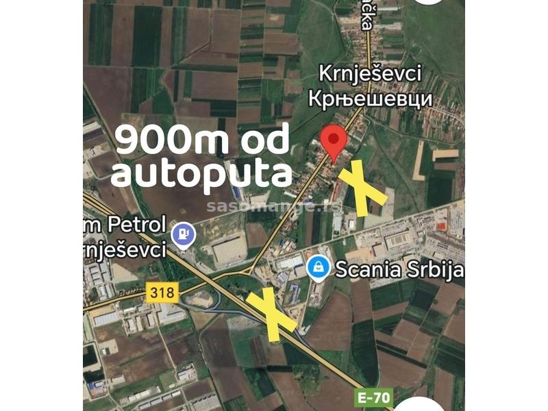 Autoput građ zemljište+nova zgrada 713m2 Šiman petlja