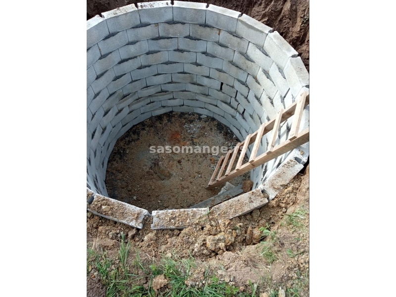Izgradnja septickih jama sahtova za vodu