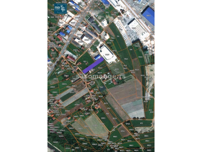 Zemljište - plac u industrijskoj zoni Čačak - 19,5 ari
