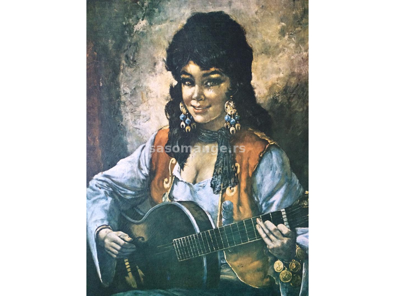 Slika devojke sa gitarom