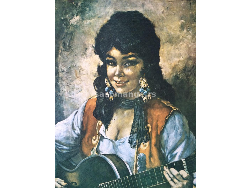 Slika devojke sa gitarom