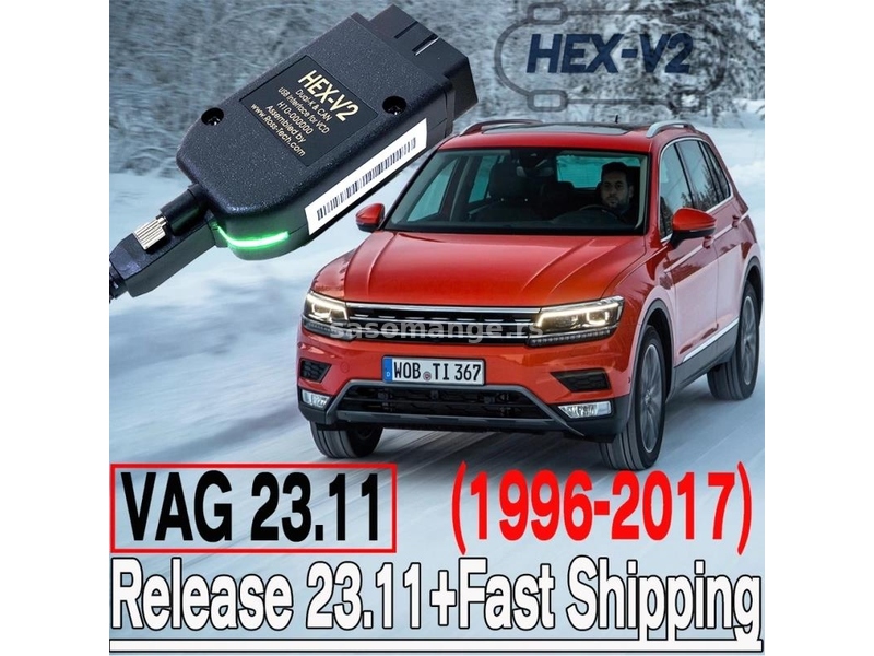 OBD 2 HEX V2 VAGCOM 23.3 ATMEGA162 za VW Audi Skoda
