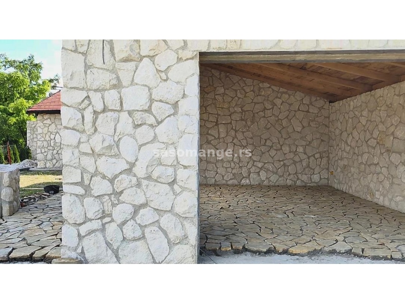 Kamen za zidanje potpornih zidova, lomljeni kamen za poplocavanje staza, oblaganje stepenica