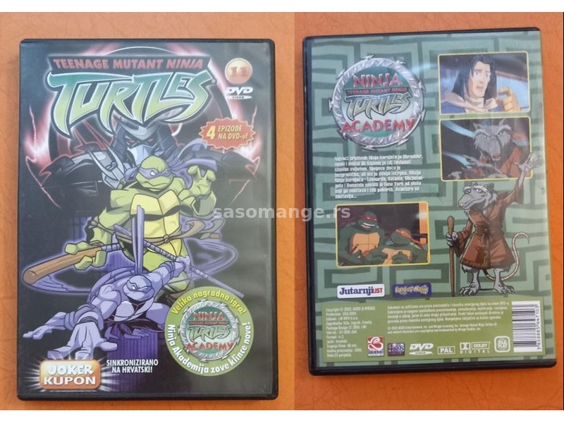 Ninja kornjača DVD TMNT Crtani film