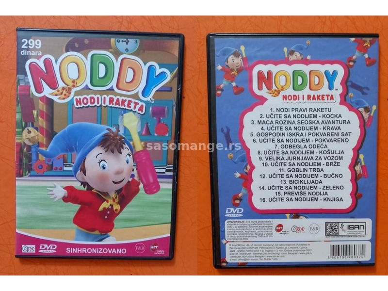 Razni Noddy DVD Nody crtani filmovi