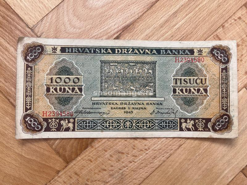 1000 kuna 1943 godina