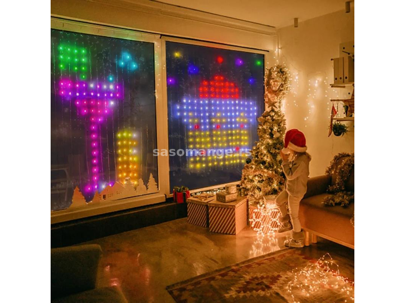 SMART Led RGB zavesa sa mobilnom kontrolom i daljinskim 3x3m