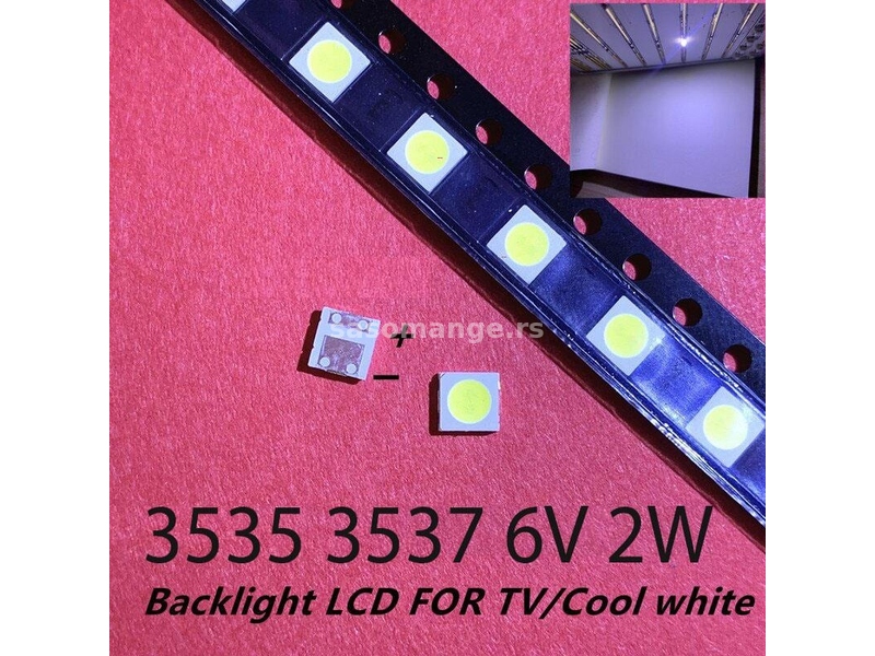 Led diode 3535 6v 2W za reparaciju pozadinskog osvetlenja tv