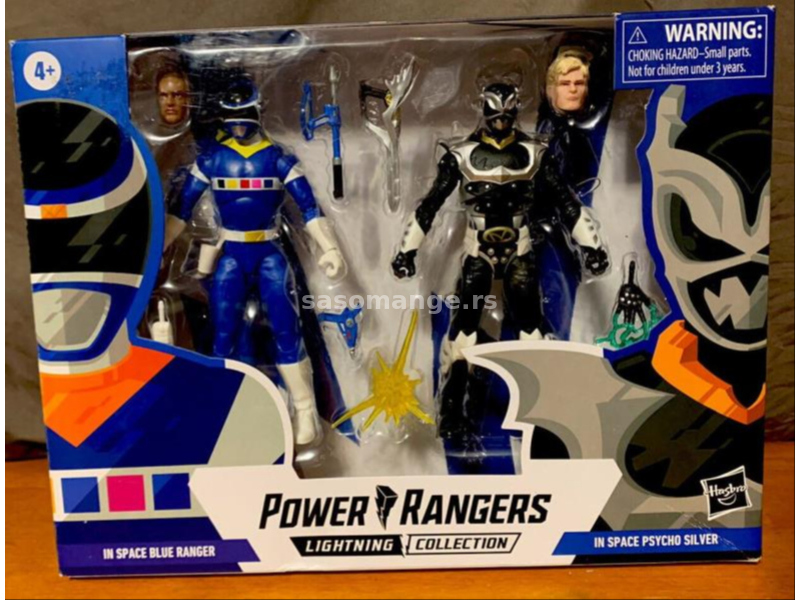 Power Rangers Blue Ranger Vs. Psycho Silver 15cm Hasbro