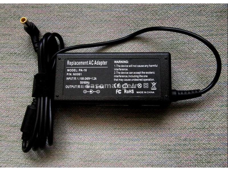 AC adapter HP Dell Lenovo Acer Asus Samsung Medion