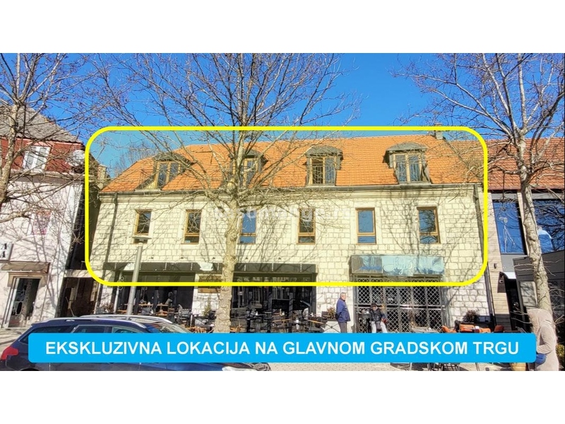 Luksuzna nekretnina sa dvorištem na glavnom gradskom trgu u Nikšiću!