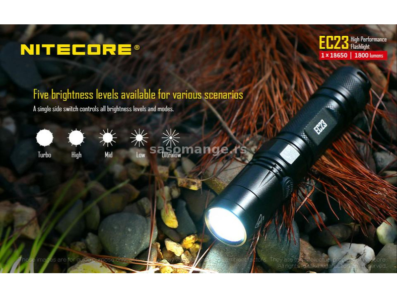 Baterijska lampa NITECORE EC23 1.800lm LED FLASHLIGHT