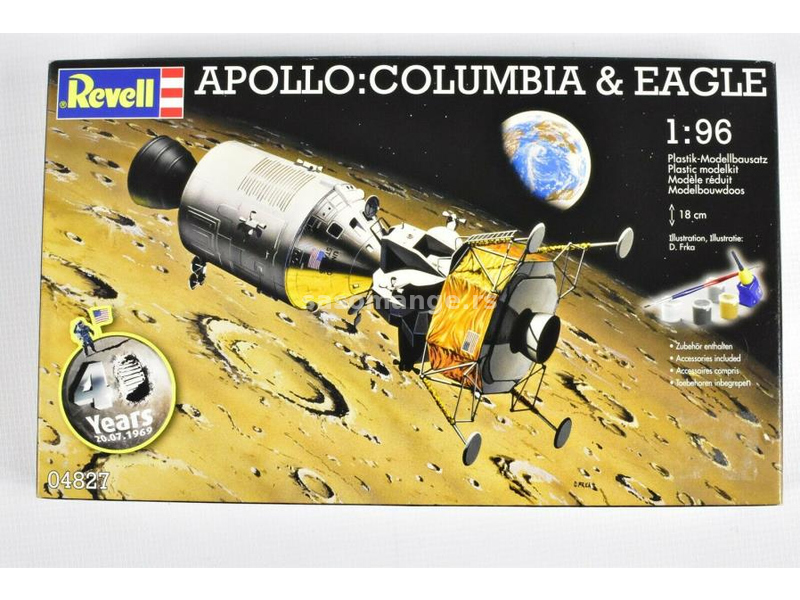 1:96 Revell NASA Apollo Columbia/Eagle visina 18 cm