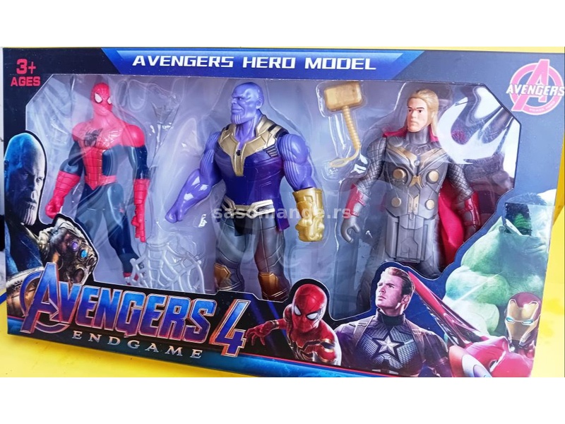 Marvel Spiderman i Thor vs Thanos 13/14 cm