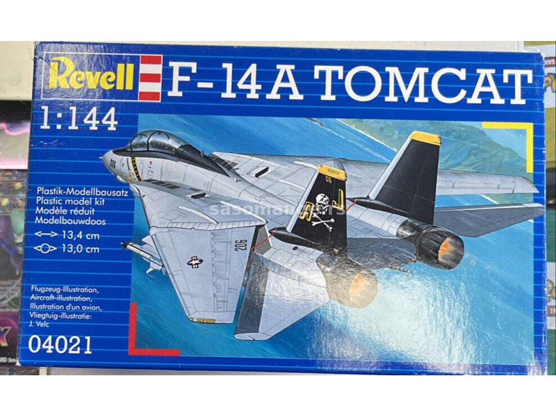 1:144 model aviona F-14A Tomcat 13x13 cm Revell