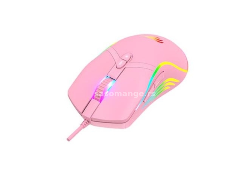 Havit gejmerski miš MS1026 pink