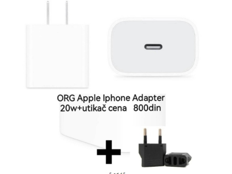 original Apple Iphone Punjaci/ Adapter 20w / Kablovi novo