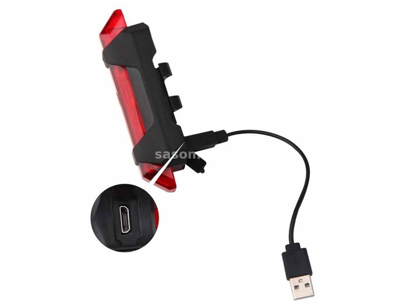 USB vodootporno LED svetlo za bicikl