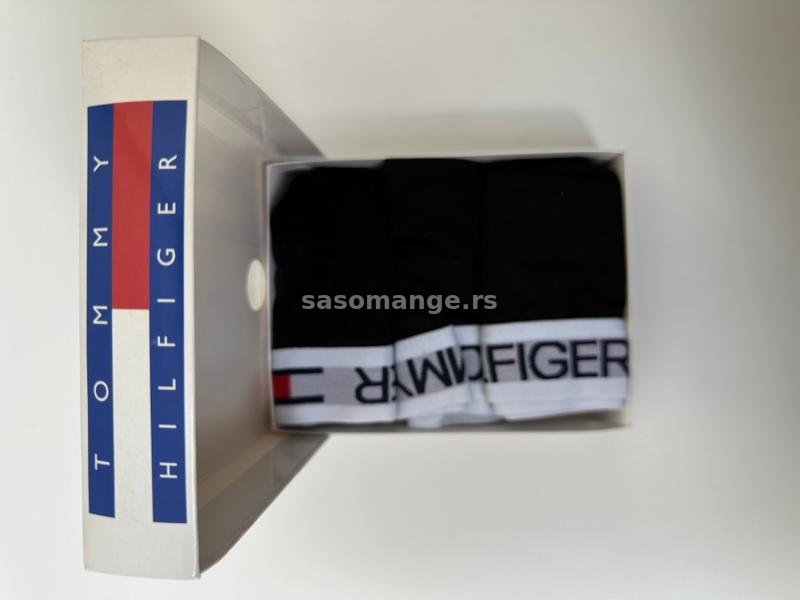 Tommy Hilfiger crni zenski ves set tange bokserice top