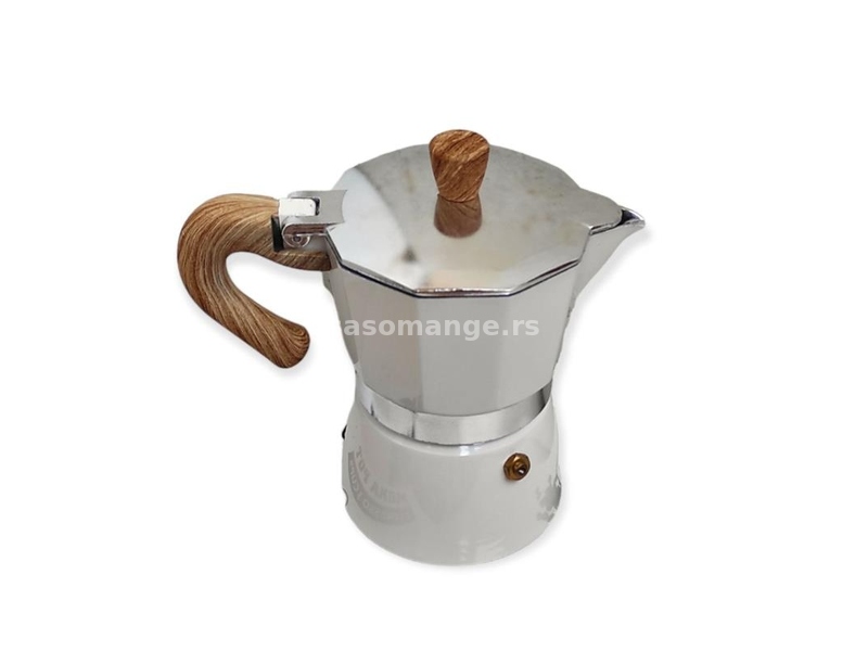 Espresso Pot - Moca Pot Wood - 3 ili 6 šoljica