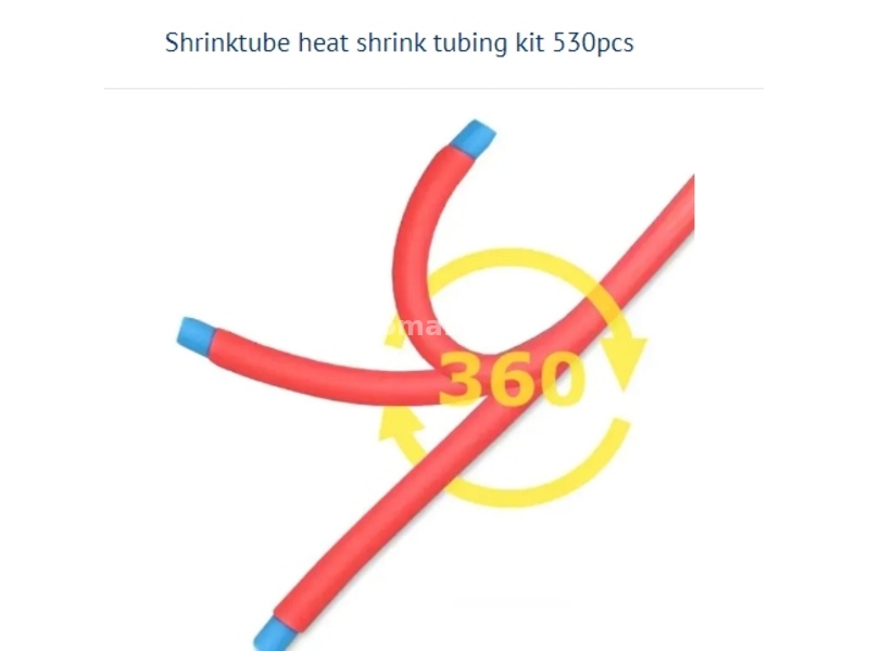 Shrinktube heat shrink tubing kit 530pcs