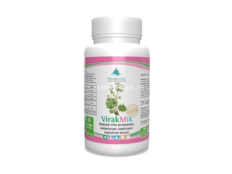 VirakMix kapsule virka sa lekovitim biljem za zdravlje žene 60 x 500 mg