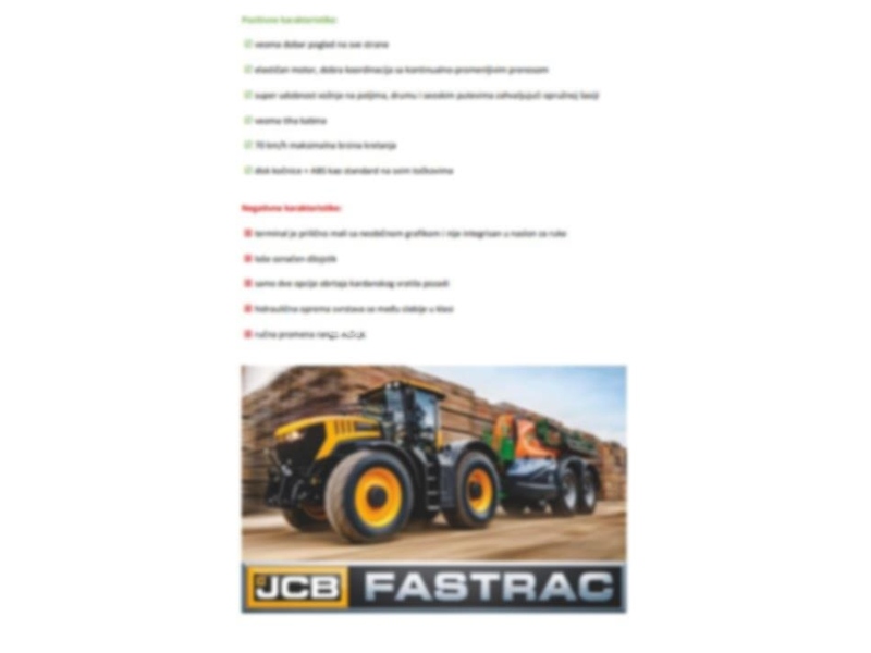 JCB FASTRAC 8000 (2017.) - TOPSAVETI
