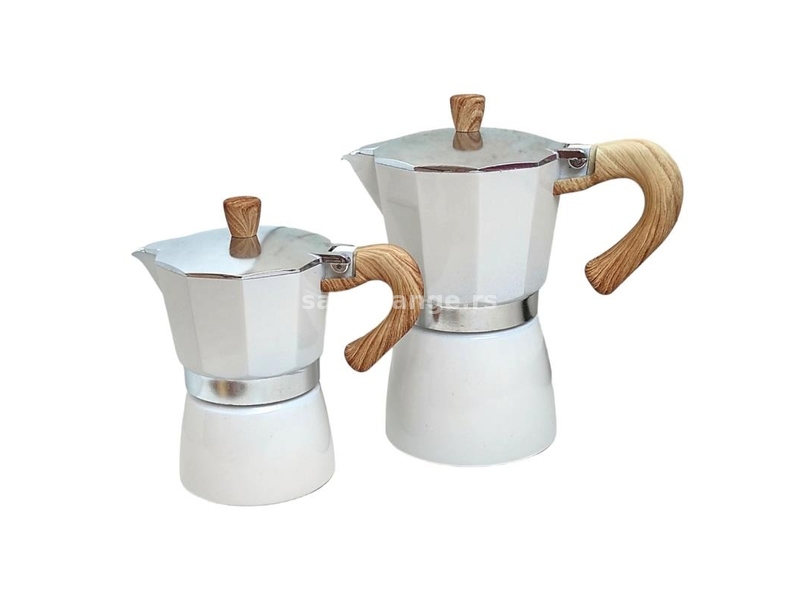 Espresso Pot - Moca Pot Wood - 3 ili 6 šoljica