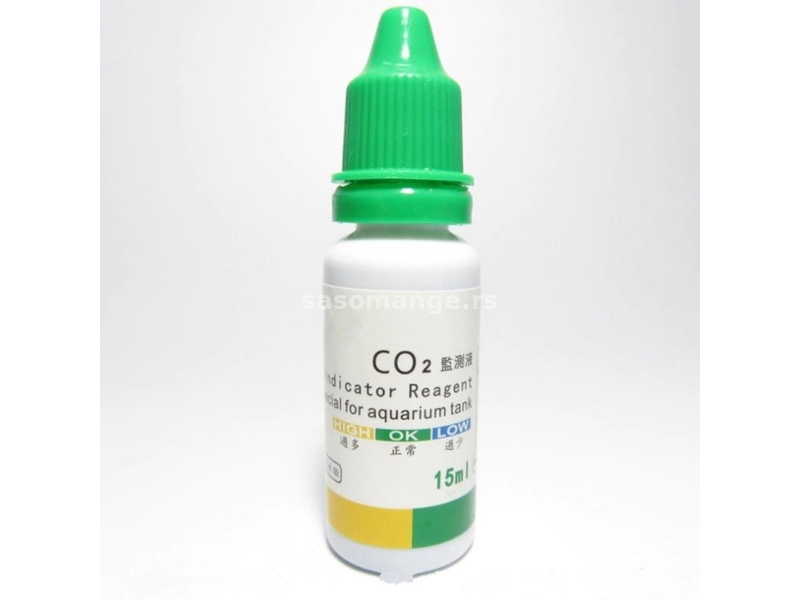 CO2 stakleni Drop Checker Kapljica + reagens