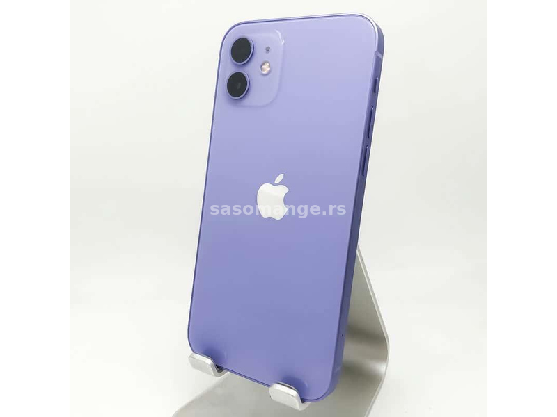 iPhone 12 64GB Purple Sim Free NOVO! 100% BH SA178