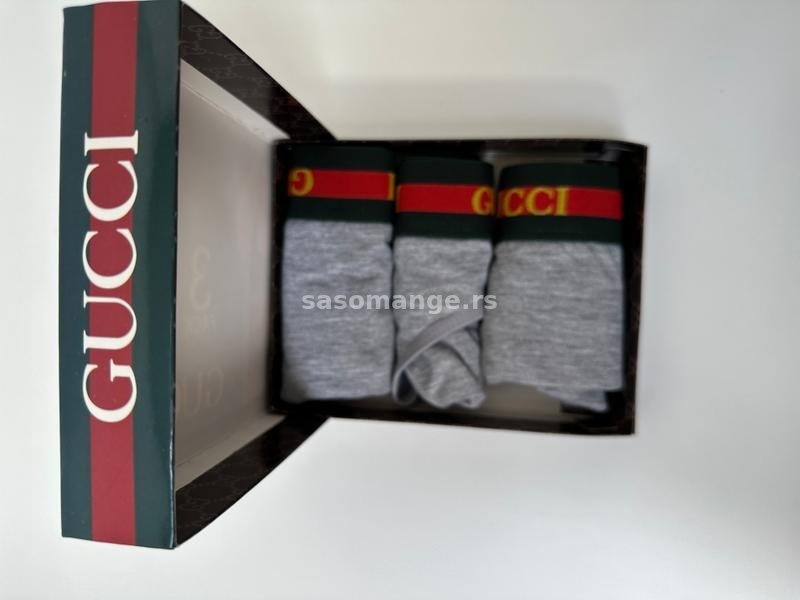 Gucci sivi zenski ves set tange bokserice top