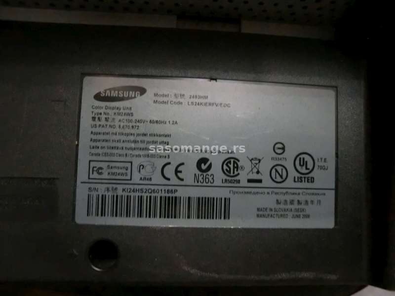 Samsung LED 24"HDMI WGA bez postolja